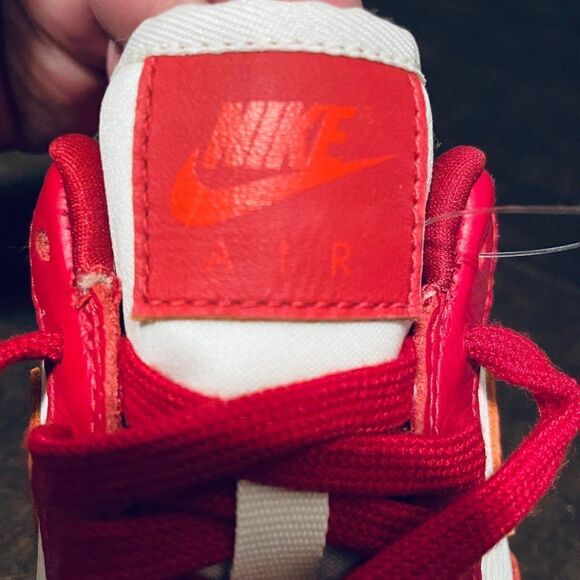 RARE NIKE SAMPLE AIR FORCE 1 Gym Red Total Orange Univ. Blue Womens 7 US 38 EUR - Picture 9 of 10